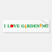 Grappig Gardener dat ik van GARDENING hou. Bumpers Bumpersticker (Voorkant)