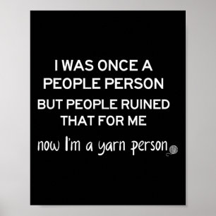 Grappig garen persoon breien haken humor cadeau vo poster