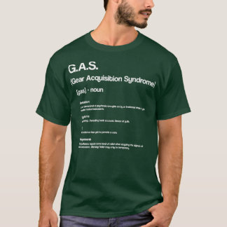 Grappig GAS-ontwerp voor gitaarspelers T-shirt