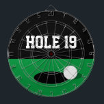 Grappig gat 19 golfkartonnen spel met cijfers dartbord<br><div class="desc">Grappig gat 19 golfkarton met cijfers. Fun Birthday cadeau voor mannen en vrouwen die graag golf spelen. Creëer een gepersonaliseerde spelcadeau voor vrienden,  familie,  vader,  man,  moeder,  vrouw,  broer,  speler,  coach,  team,  groep,  leraar,  instructeur,  coach,  caddie,  clublid,  kinderen,  enz. Koel ontwerp met een groen stopgat en een golfbal.</div>