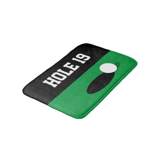 Grappig gat 19 groen puttbadmat voor golfspeler badmat (Gekanteld)