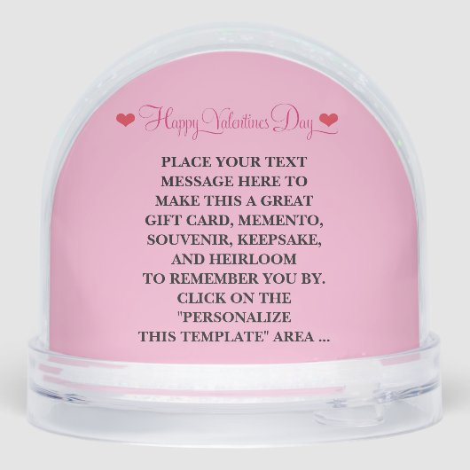 Grappig Gay LGBTQIA Gepersonaliseerde Valentijn Gi Sneeuwbol (Achterkant)