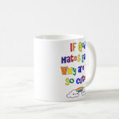 Grappig Gay Pride, waarom zijn we zo blij? Koffiemok (Voorkant rechts)