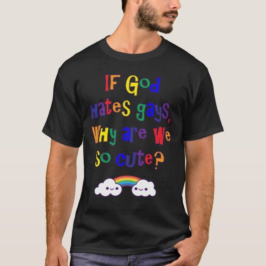 Grappig Gay Pride, waarom zijn we zo blij? T-shirt (Voorkant)