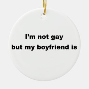 Grappig Gay Slogan! Keramisch Ornament