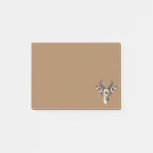 Grappig gazelle gezicht voor safari en bril liefhe