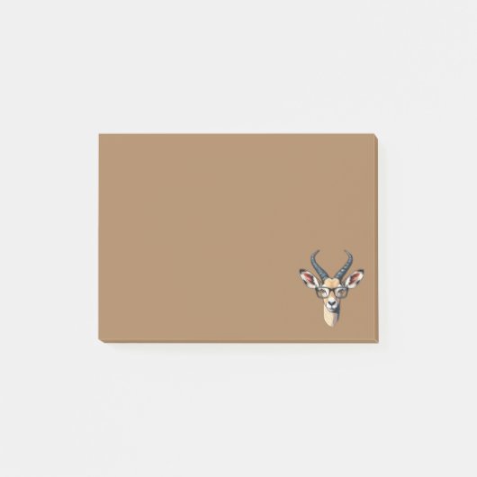 Grappig gazelle gezicht voor safari en bril liefhe post-it® notes (Voorkant)
