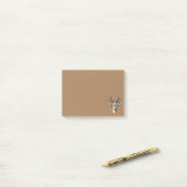 Grappig gazellegezicht voor safariliefhebbers en b post-it® notes (Op bureau)