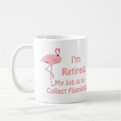 Grappig gazon flamingo pensioen cadeau koffiemok (Links)