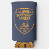 Grappig gazon maaien papa tuin werk papa grap seltzer blikjeskoeler (Voorkant)