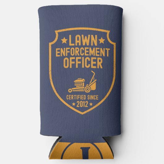 Grappig gazon maaien papa tuin werk papa grap seltzer blikjeskoeler (Voorkant)