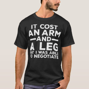 Grappig geamputeerd voor mannen vrouwen prothese b t-shirt
