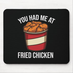 Grappig Gebakken Kippenliefhebber Fast Food BBQ Gr Muismat