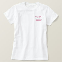 Grappig Geborduurd Shirt