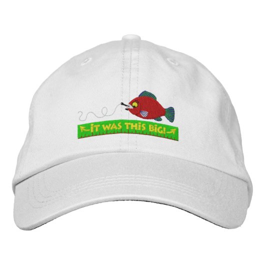 Grappig geborduurd Vissen Pet (Voorkant)