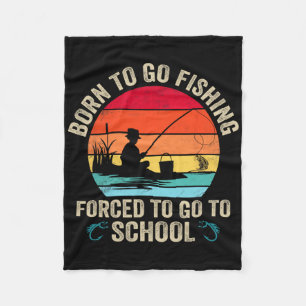 Grappig Geboren Om Te Gaan Vissen Byss Vis Visser Fleece Deken
