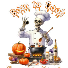 Grappig Geboren om te koken Gedwongen om te achter Kaart