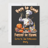 Grappig Geboren om te koken Gedwongen om te achter Kaart (Voorkant)