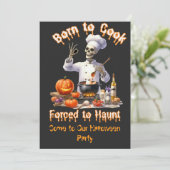 Grappig Geboren om te koken Gedwongen om te achter Kaart (Staand voorkant)