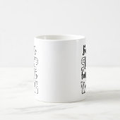 Grappig geboren om te slapen koffiemok (Center)