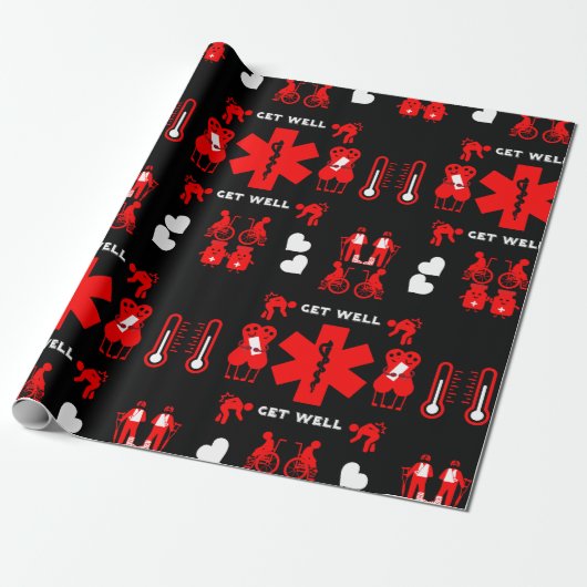 Grappig gebroken been wordt beter cadeaupapier (Uitgerold)