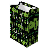 Grappig gebroken been wordt beter medium cadeauzakje (Voorkant Gekanteld)