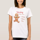 Grappig gebroken peperkoek man vakantie stress niv t-shirt (Voorkant)
