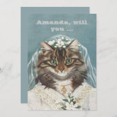 Grappig gebruik als mijn bruidsmeisje/dienstmeisje kaart (Voorkant / Achterkant)