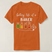 Grappig gebruik van de batterij voor het baken van t-shirt (Design voorkant)