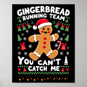 Grappig Gebruinde Broodloper Team Lelijk Kerst Swe Poster