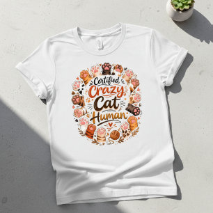 Grappig Gecertificeerd Gekke Kat Mens Zwart Tri-Blend Shirt