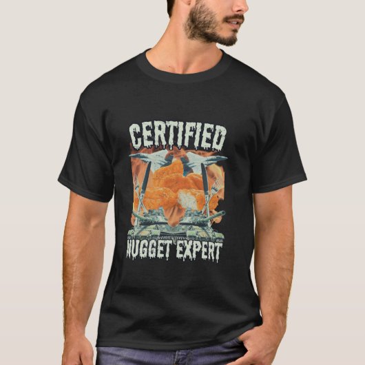 Grappig Gecertificeerd Kip Nugget Bootleg Hardcore T-shirt (Voorkant)