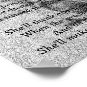 Grappig gedicht en nog levenslange tuinwerktuigen poster (Hoek)