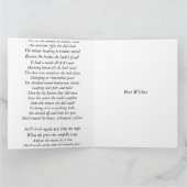 Grappig gedicht en stilleven tuin gereedschap kuns kaart (Binnen)