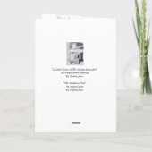 Grappig gedicht en stilleven tuin gereedschap kuns kaart (Achterkant)