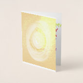 Grappig gedicht liefde met kunst ontwerp voor iede folie kaarten (Voorkant)