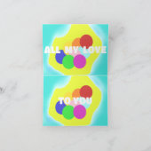 Grappig gedicht liefde met kunst ontwerp voor iede kaart (Binnen)