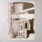 Grappig gedicht nog levensreddende tuinwerktuigen  poster (Voorkant)