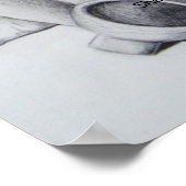 Grappig gedicht nog levenstuinkunst poster (Hoek)