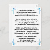 Grappig gedicht voor 60ste verjaardag vrouw briefkaart (Voorkant / Achterkant)