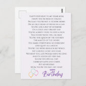 Grappig gedicht voor Moeders verjaardag Briefkaart (Voorkant / Achterkant)