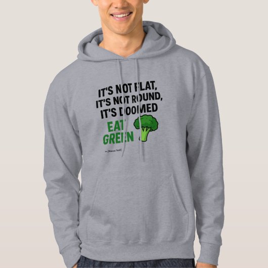 Grappig “Gedoemd, Eet Groen” | Aangepaste naam/tek Hoodie (Voorkant)