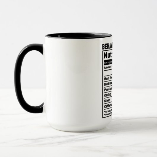 Grappig gedrag Specialist Voeding Feiten Mok (Links)