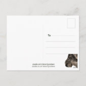 Grappig Geef Een Meisje Het Juiste Paar Laarzen Br Feestdagenkaart (Achterkant)