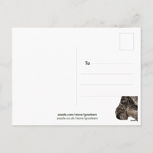 Grappig Geef Een Meisje Het Juiste Paar Laarzen Br Feestdagenkaart (Achterkant)