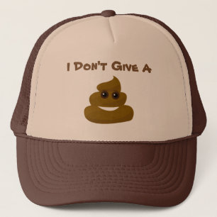 Grappig, geef geen Poo Emoji Trucker Pet