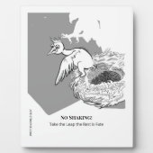 Grappig geef me moed plaque fotoplaat (Voorkant)