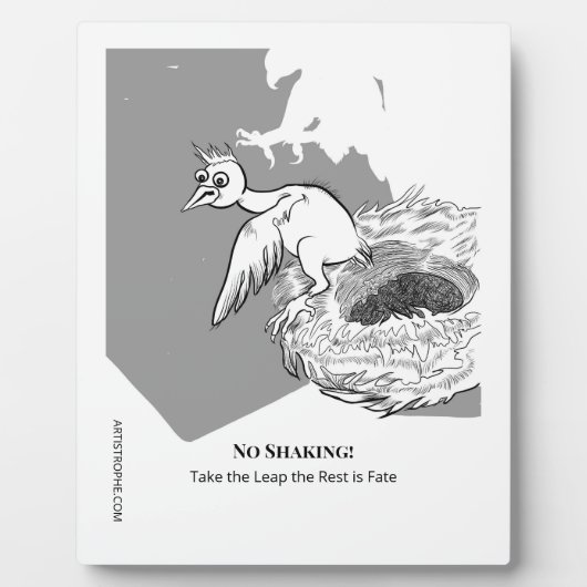 Grappig geef me moed plaque fotoplaat (Voorkant)