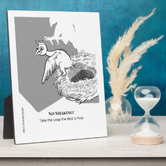 Grappig geef me moed plaque fotoplaat