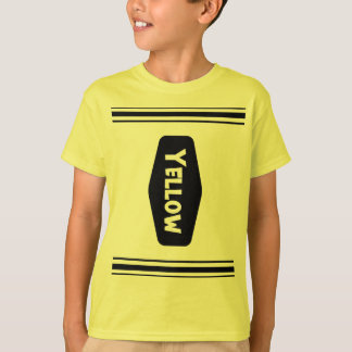Grappig geel Crayon Halloween kostuum T-shirt